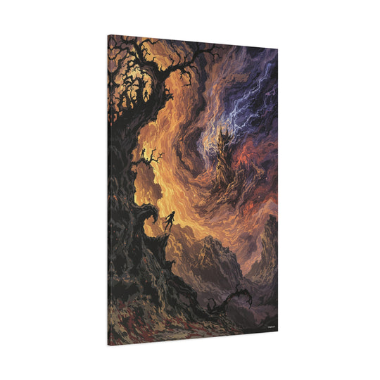 The Forsaken Climb Canvas Wall Art