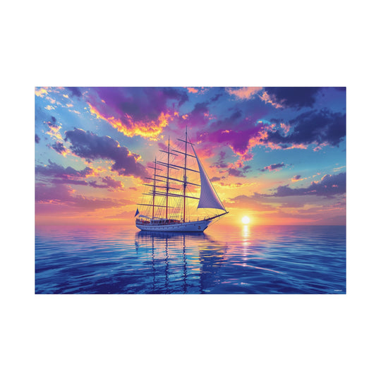 Sailboat At Sunset