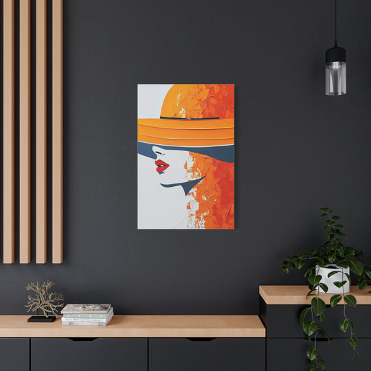 Woman With Orange Hat