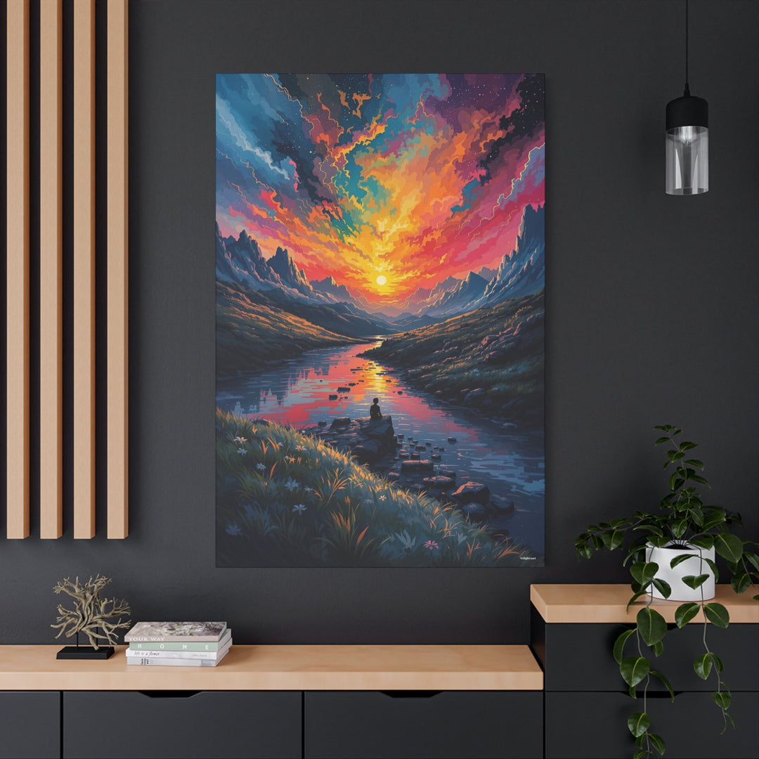 Vibrant Mountain Sunset