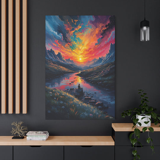 Vibrant Mountain Sunset