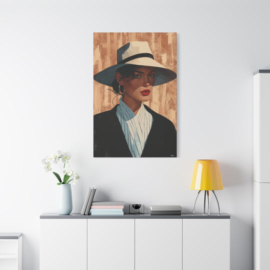 Chic Woman In A Hat