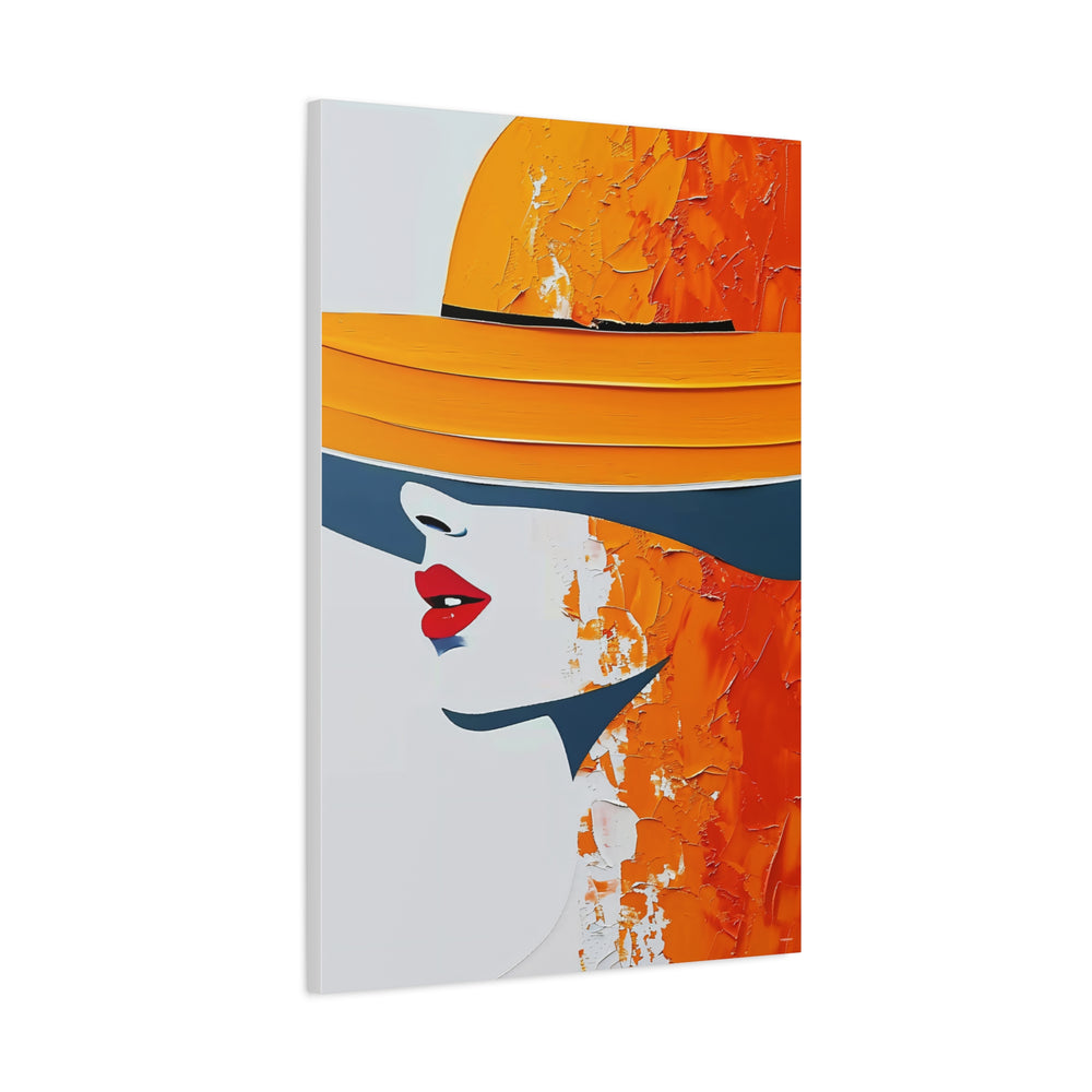 Woman With Orange Hat