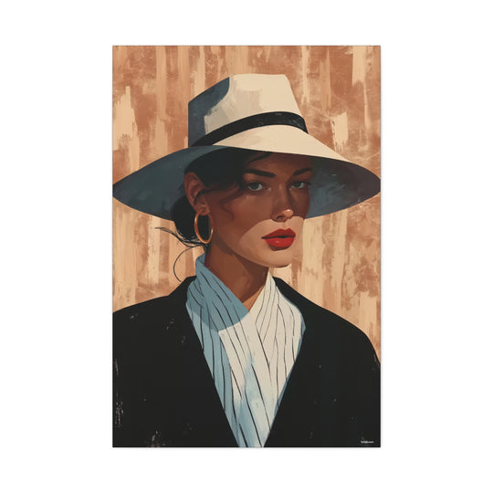 Chic Woman In A Hat