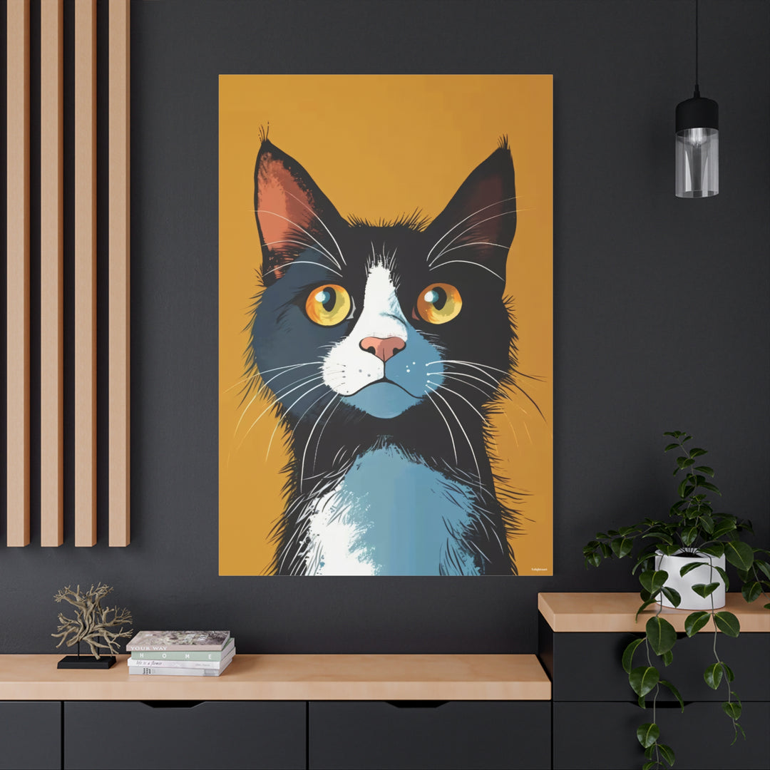 Cat Portrait Canvas Wall Art