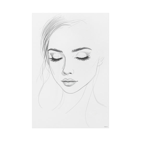 Elegant Sketched Portrait