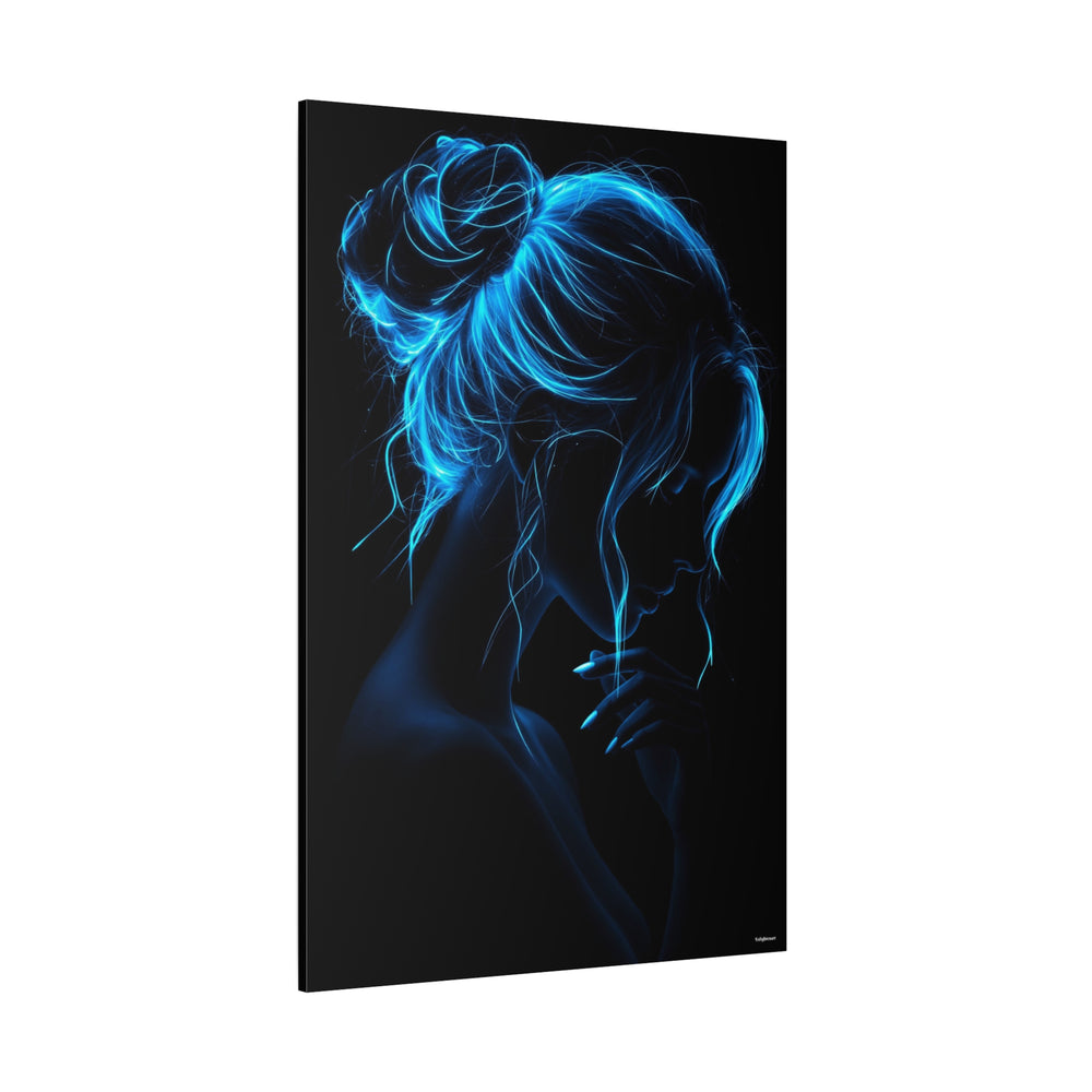 Neon Female Canvas Wall Art