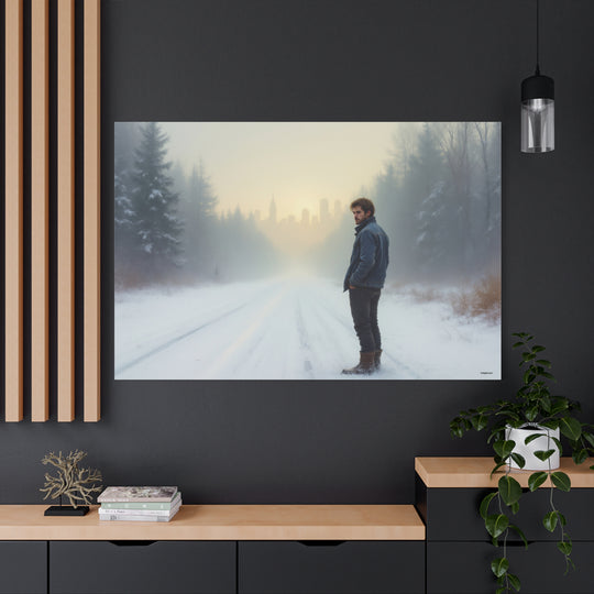 Journey Through Snow Canvas Art