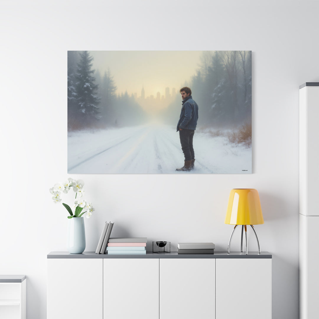 Journey Through Snow Canvas Art