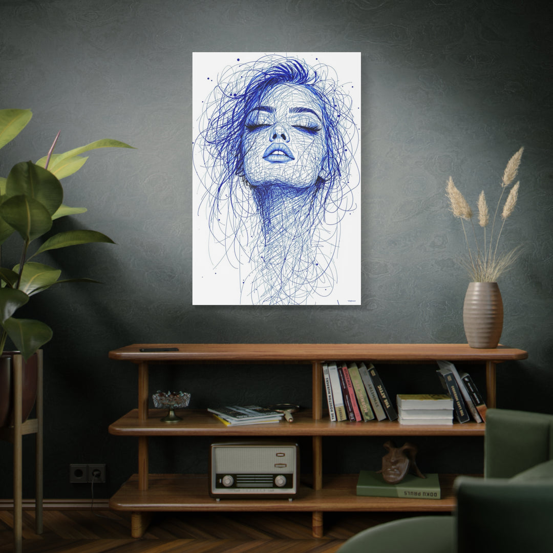 Whispers in Blue Canvas Wall Art