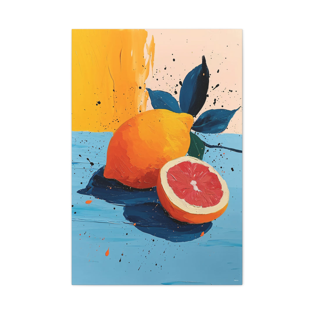 Vibrant Citrus Canvas Wall Art