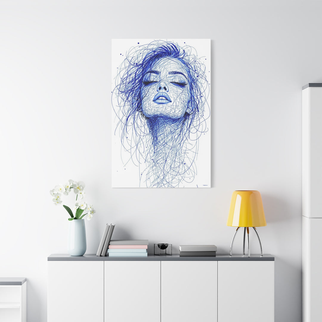 Whispers in Blue Canvas Wall Art