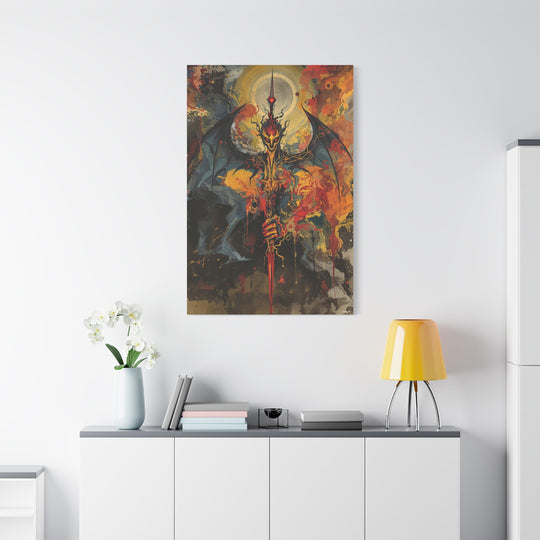 Demon King Canvas Wall Art