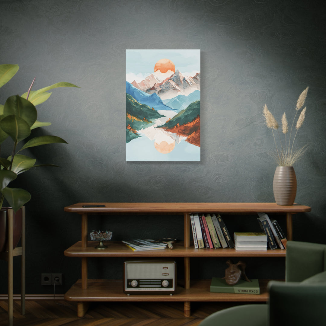 Mountain Reflection Canvas Wall Art