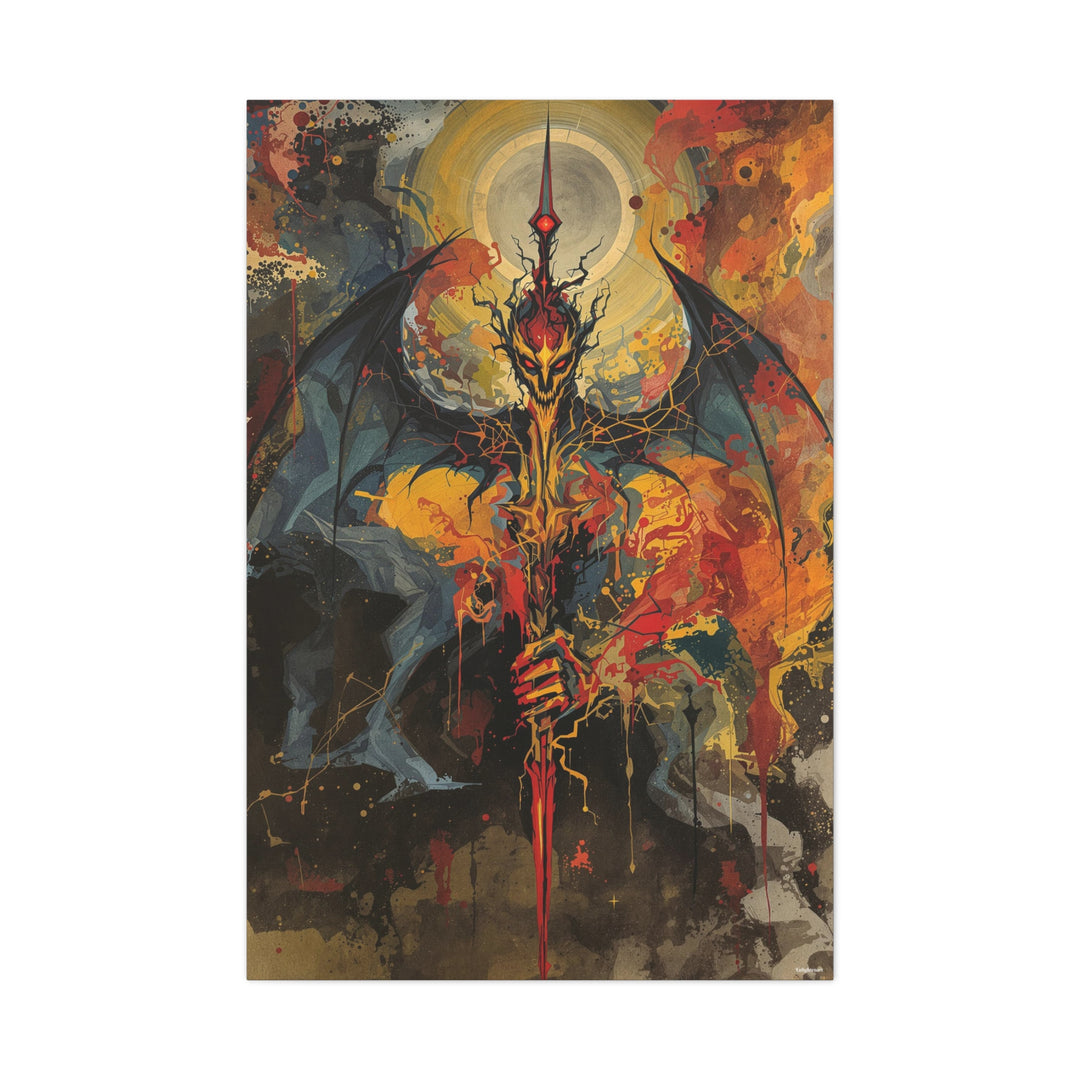 Demon King Canvas Wall Art