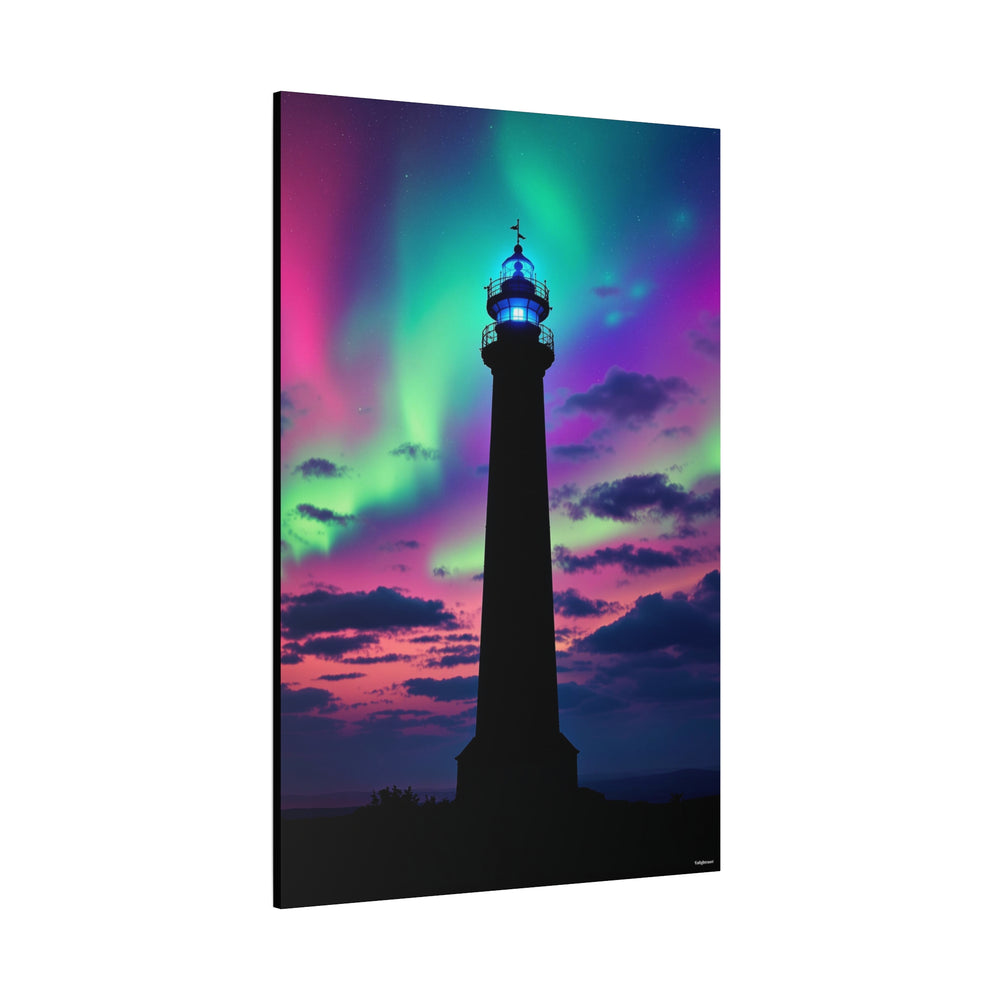 Vibrant Aurora Lighthouse