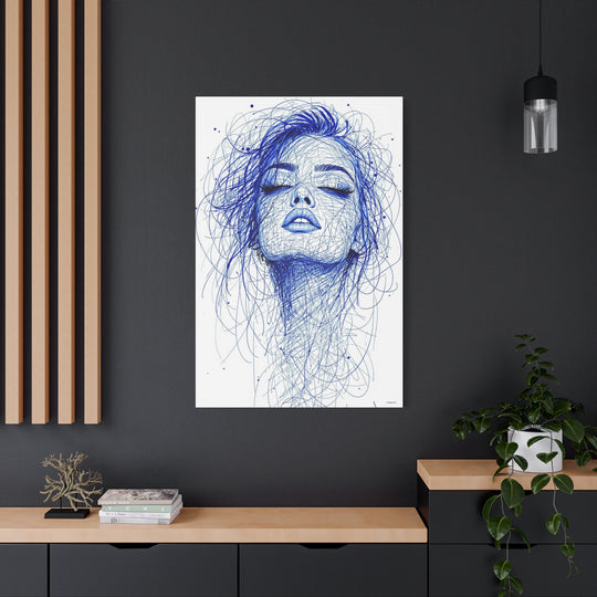 Whispers in Blue Canvas Wall Art