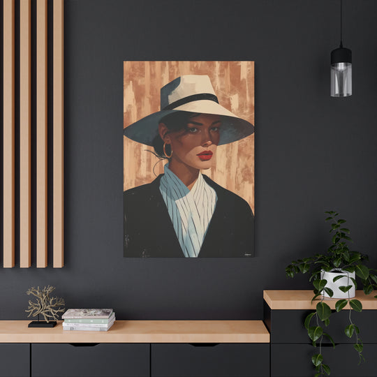 Chic Woman In A Hat