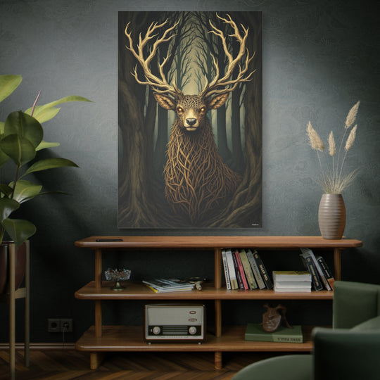 Magical Stag Canvas Art