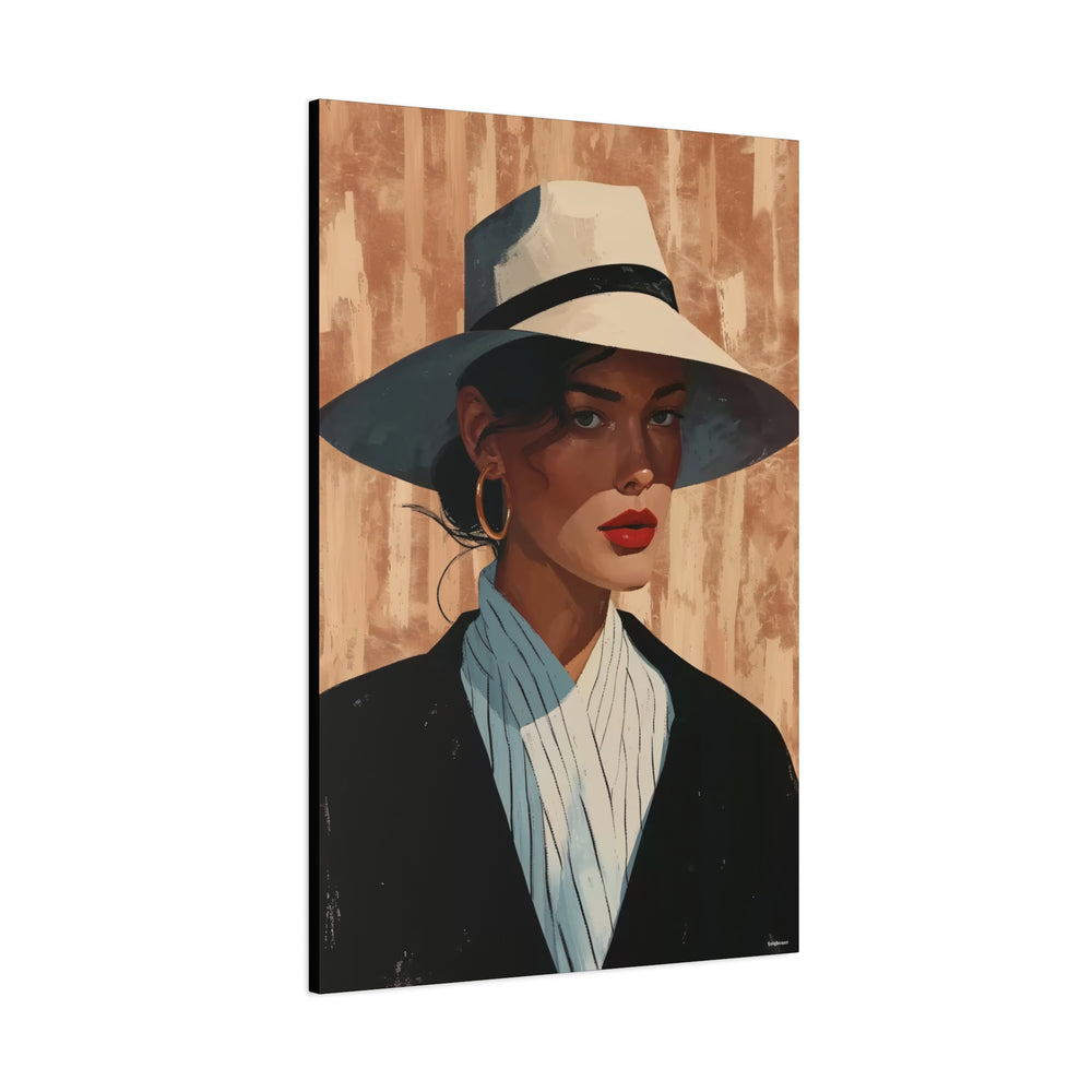 Chic Woman In A Hat